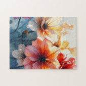 Blühende Blumen Puzzle (Horizontal)