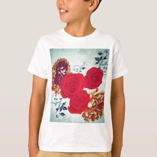 Blühende Blumen T-Shirt (Vorderseite)