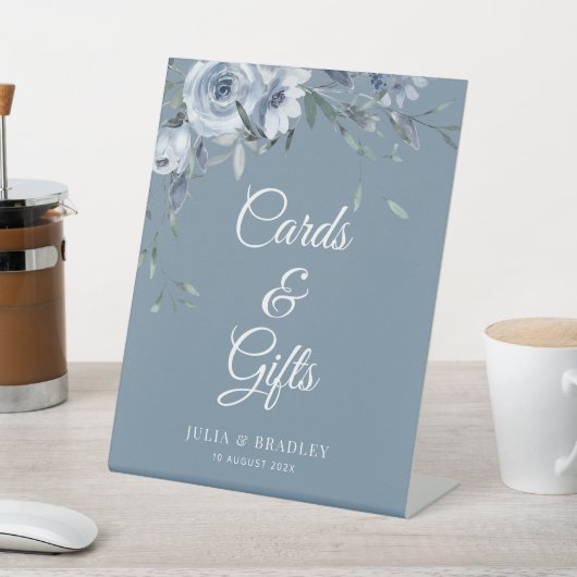 Blühende Blumenkarten und Hochzeitsgeschenke Sockelschild (In SItu)