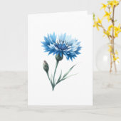 Blühende Blüte mit geschlossenem Bud-Gruß Karte (Gelbe Blume)