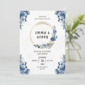 Blühende Blüten und Gilded Gold Einladung zur Hoch (Stehend Vorderseite)