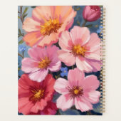 Blühende Blütenblätter | Florale Aquarellmalerei Planer (Rückseite)