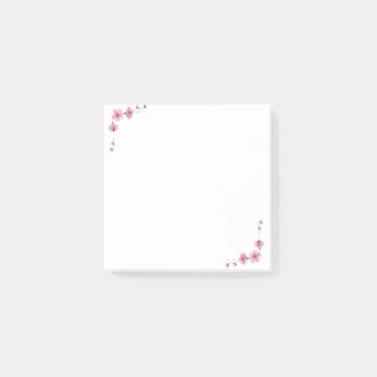 Blühende Blütenblätter Post-it Klebezettel (Vorderseite)