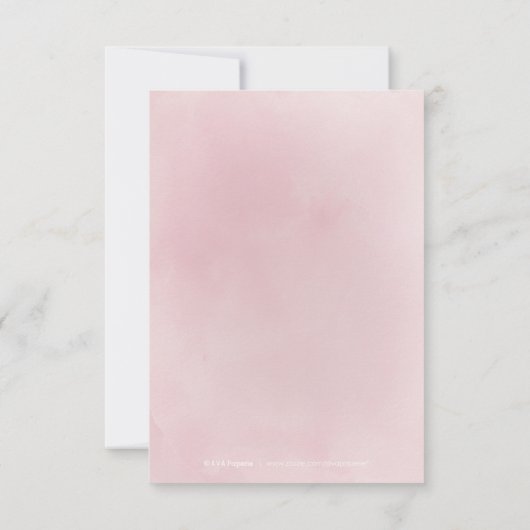 Blühende Blütenblüte Blütenhochzeit RSVP (Rückseite)