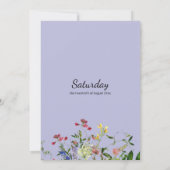 Blühende Blütenhochzeit Einladung (Rückseite)