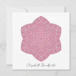 Blühende Blütenkarte in Rose und Pflaume Dankeskarte