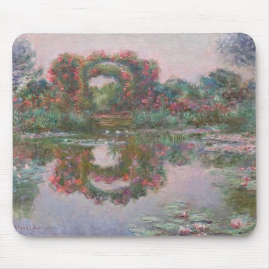 Blühende Bögen, Giverny - Claude Monet - c1913.j Mousepad (Vorne)