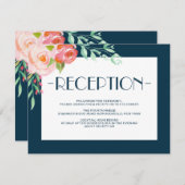 Blühende Botanicale | Hochzeitskarte Begleitkarte (Vorne/Hinten)