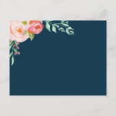 Blühende Botanicale | Hochzeitskarte Begleitkarte (Rückseite)