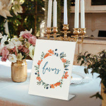 Blühende Botanicale Orange-Brautparty-Favoriten