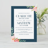 Blühende Botanicals | Wedding Einladung (Stehend Vorderseite)