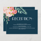 Blühende Botanicals | Wedding Empfangs-Karte Begleitkarte (Vorne/Hinten)