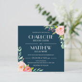 Blühende Botanikale| Einladung zur Hochzeit (Stehend Vorderseite)