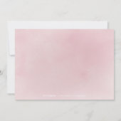 Blühende botanische Errötung Save the Date (Rückseite)