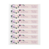 Blühende botanische Hochzeit lila Blüten (Bogen)