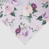 Blühende botanische lila Aquarellblüte Seidenpapier (Ausschnitt)