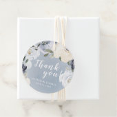 Blühende botanische staubblaue Blüte Vielen Dank Geschenkanhänger (Beispiel)