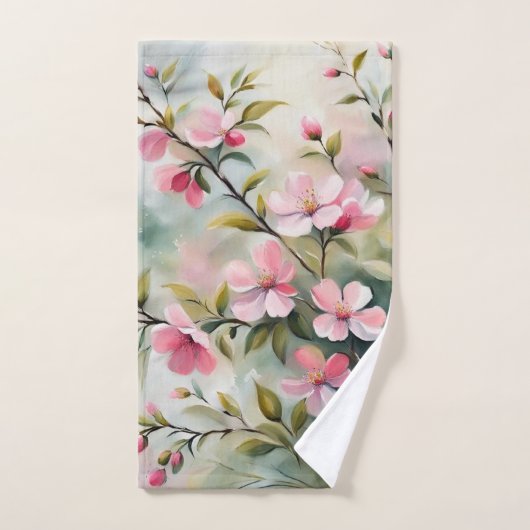 Blühende Branch 2 Badetücher Badhandtuch Set (Handtuch)