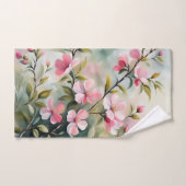 Blühende Branch 2 Badetücher Badhandtuch Set (Handtuch)