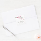 Blühende Branchen bevorzugen Sticker - Fuchsia (Umschlag)