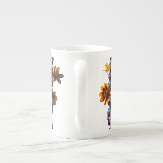 Blühende Branchen - Design von Tasse der Knochen-C (Rückseite)