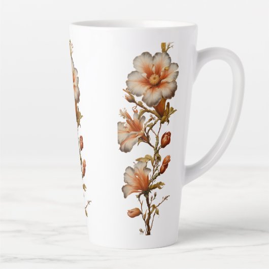 Blühende Branchen Große Latte-Tasse, 17 oz Milchtasse (Rechts)
