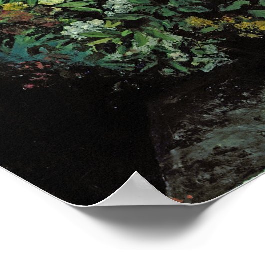 Blühende Branchen und Blume, 1855 Poster (Ecke)