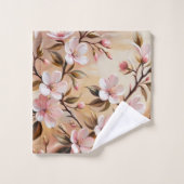 Blühende Branchentücher Badhandtuch Set (Waschlappen)