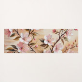 Blühende Branchentücher Yogamatte (Rückseite (Horizontal))