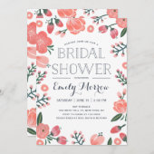 Blühende Braut | Brautparty Einladung (Vorne/Hinten)