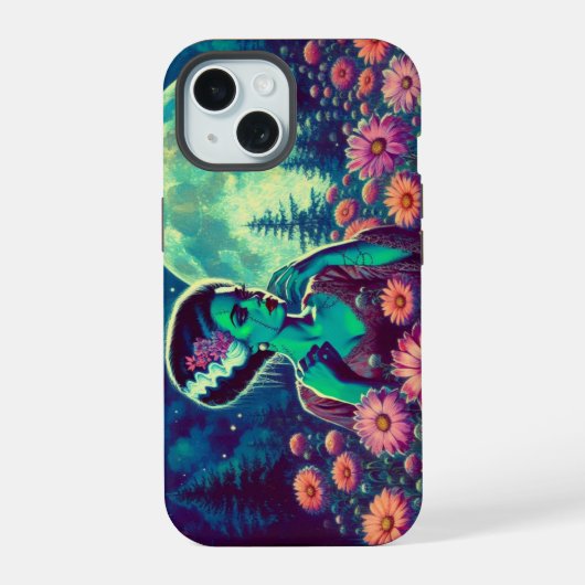 Blühende Braut iPhone 15 Hülle (Rückseite)