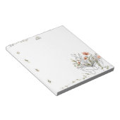 Blühende Buch Botanische Linienkunst Notizblock (angewinkelt)