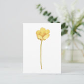 Blühende Butterblume gelbe Blume Postkarte (Stehend Vorderseite)