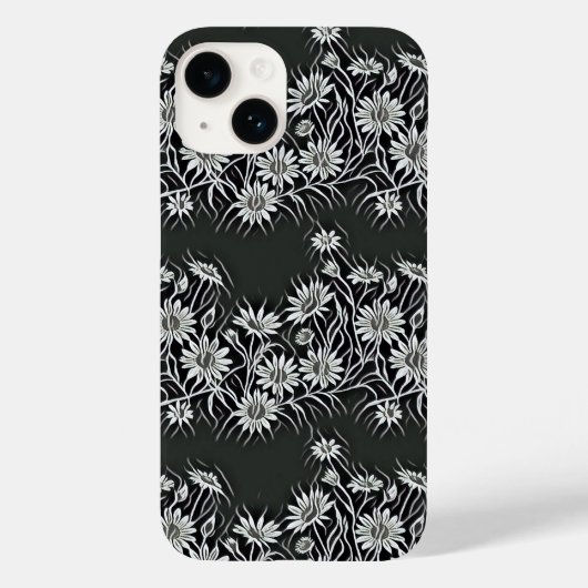 Blühende Camomiles - Modernes Blumenmuster 4 Case-Mate iPhone Hülle (Rückseite)