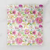 Blühende Chic-Blumensitze Hochzeitsstimmung Tischn Platzkarte (Innenseite Aufgefaltet)