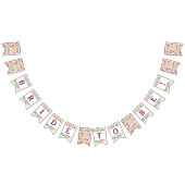 Blühende Chic-Blütenbrille als Brautparty Wimpelkette (Alle)