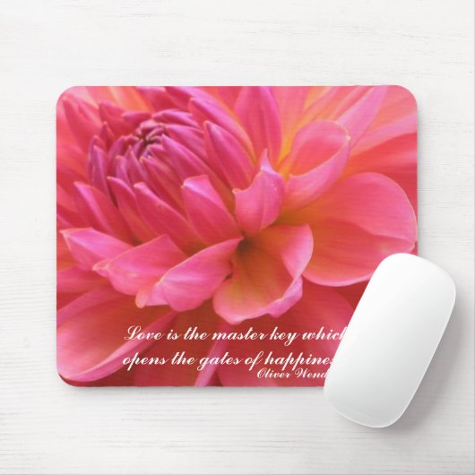 Blühende Dahlie Mousepad (Mit Mouse)