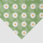 Blühende dunkle Blume Muster auf Grün Seidenpapier (Ausschnitt)