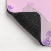 Blühende Einhornblume (violette Blumen) Mousepad (Ecke)