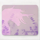 Blühende Einhornblume (violette Blumen) Mousepad (Vorne)