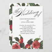 Blühende Einladung zur Hochzeit (Vorne/Hinten)