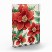 Blühende Elegance 3D Blume Wohngestaltung Fotoblock (Links)