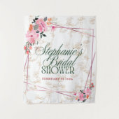 "Blühende Elegance: Ein Blumenfantasietapestes" Wandteppich (Vorderseite)