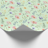 Blühende Elegance - Pastel Floral Geschenkpapier (Ecke)
