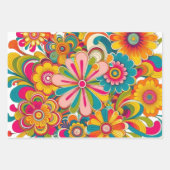 Blühende Elegance Premium Floral Geschenkpapier Set (Vorderseite 3)