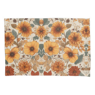 Blühende Eleganz: Blumenmuster-Kissen Kissenbezug