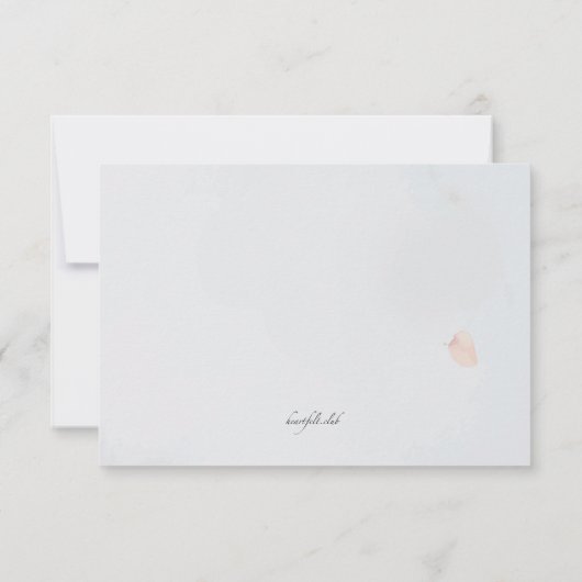 Blühende Eleganz - Einladung (Rückseite)