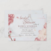 Blühende Eleganz - Einladung (Vorne/Hinten)