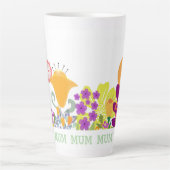 Blühende Eleganz Milchtasse (Vorderseite)