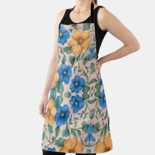 Blühende Eleganz: Schürze des Blumendesigns